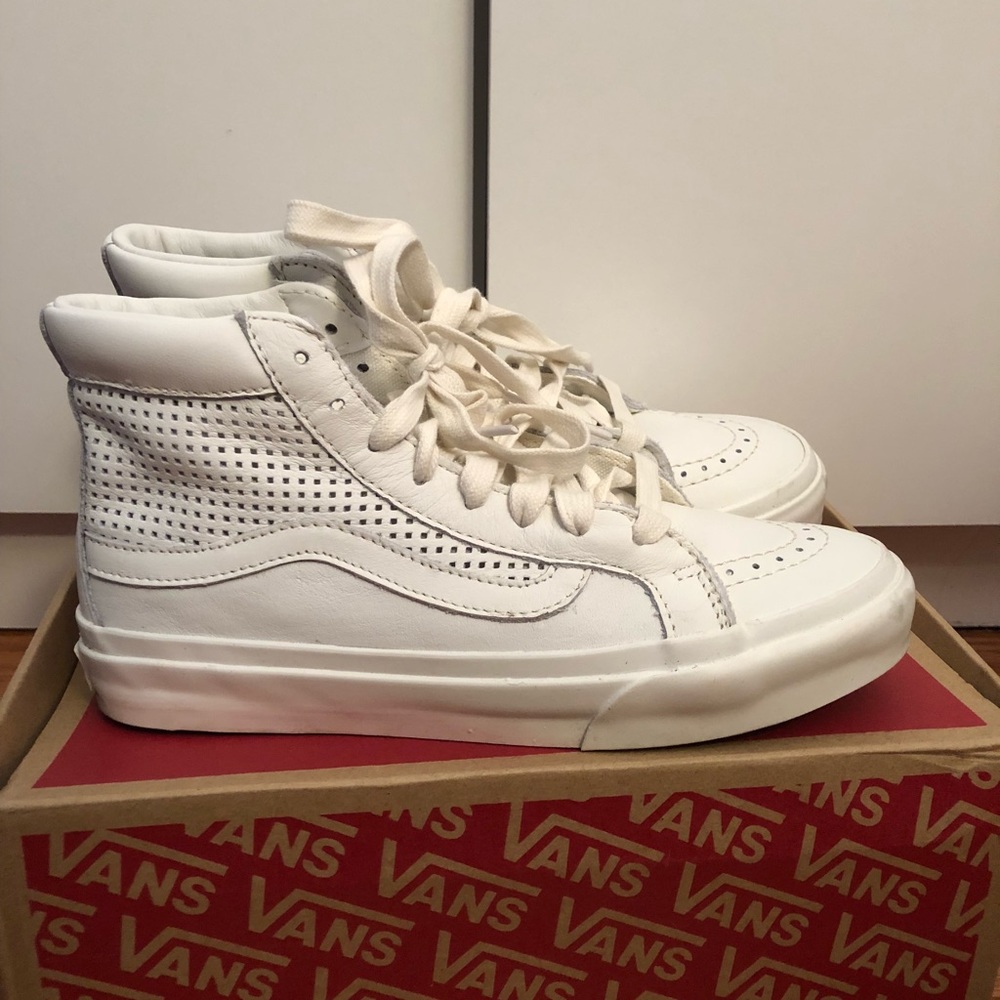 Vans white high top